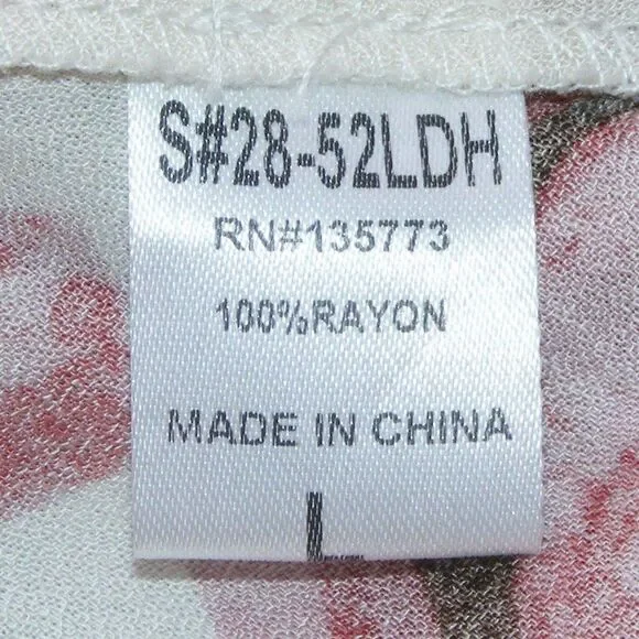 new OLIVACEOUS Mini Dress, L, White Floral, Ruffle, Surplice, Lace-up Back - Picture 13 of 14